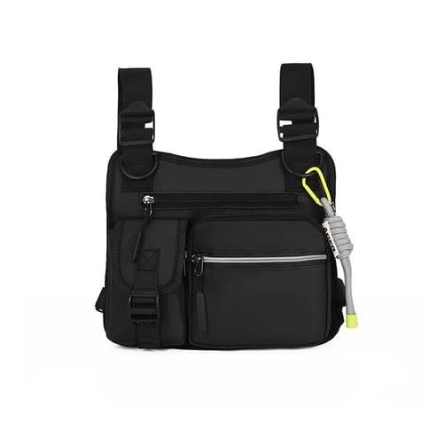 Darkowl Outdoor Sports Chest Bag for Men & Women | Tactical Running Vest Bag Waterproof | Adjustable Chest Rig Bag with Multi Pockets for Running, Cycling, Gym, Travel & Outdoor Activities